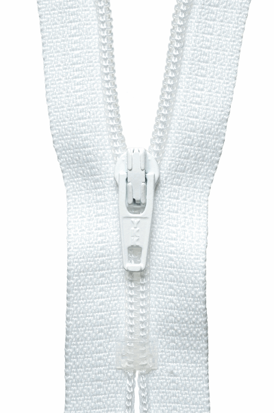 Nylon Dress & Skirt Zips - 501 White